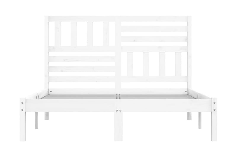Sängram vit massivt furu 160x200 cm - Vit - Möbler - Sovrum - Sängram & sängstomme