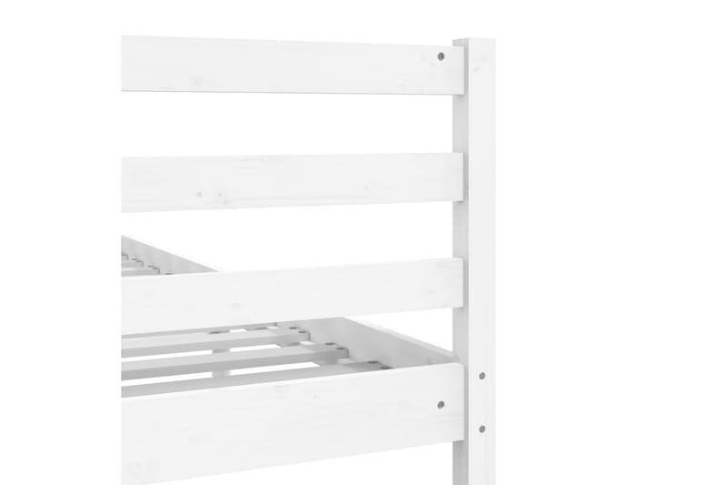 Sängram vit massivt trä 75x190 cm liten enkelsäng - Vit - Möbler - Sovrum - Sängram & sängstomme