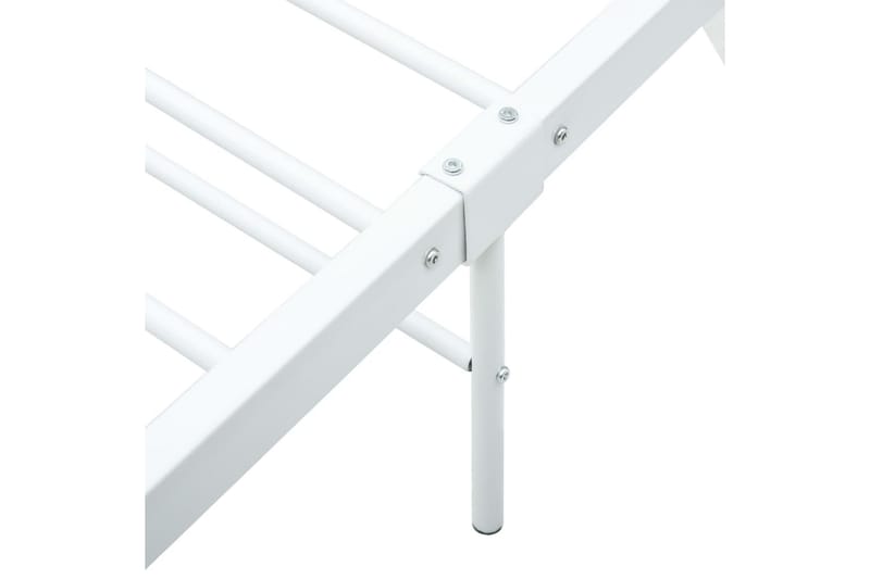 Sängram vit metall 100x200 cm - Vit - Möbler - Sovrum - Sängram & sängstomme