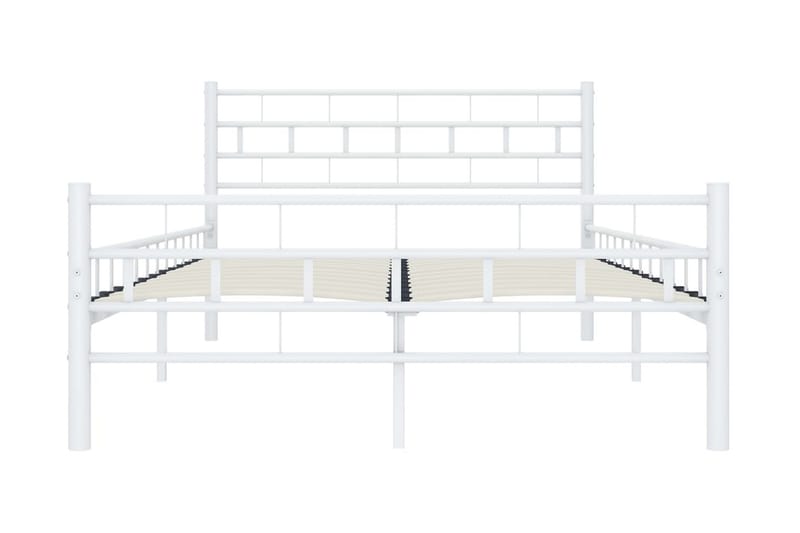 Sängram vit metall 120x200 cm - Vit - Möbler - Sovrum - Sängram & sängstomme
