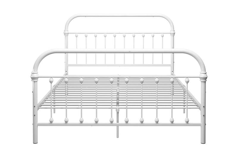 Sängram vit metall 120x200 cm - Vit - Möbler - Sovrum - Sängram & sängstomme