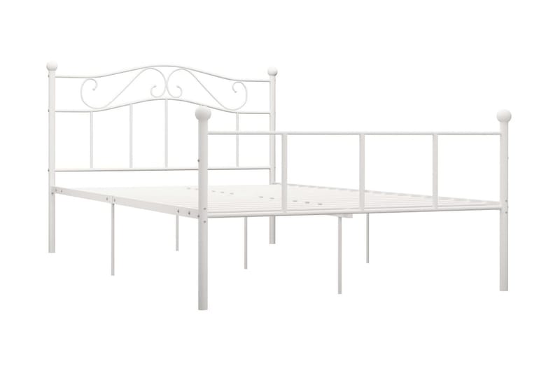 Sängram vit metall 120x200 cm - Vit - Möbler - Sovrum - Sängram & sängstomme