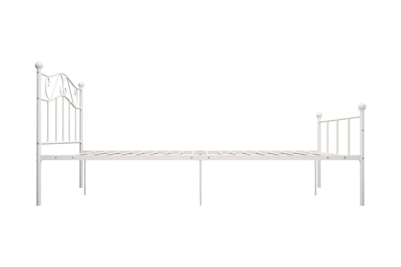 Sängram vit metall 120x200 cm - Vit - Möbler - Sovrum - Sängram & sängstomme