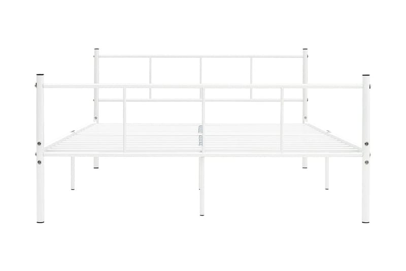 Sängram vit metall 120x200 cm - Vit - Möbler - Sovrum - Sängram & sängstomme