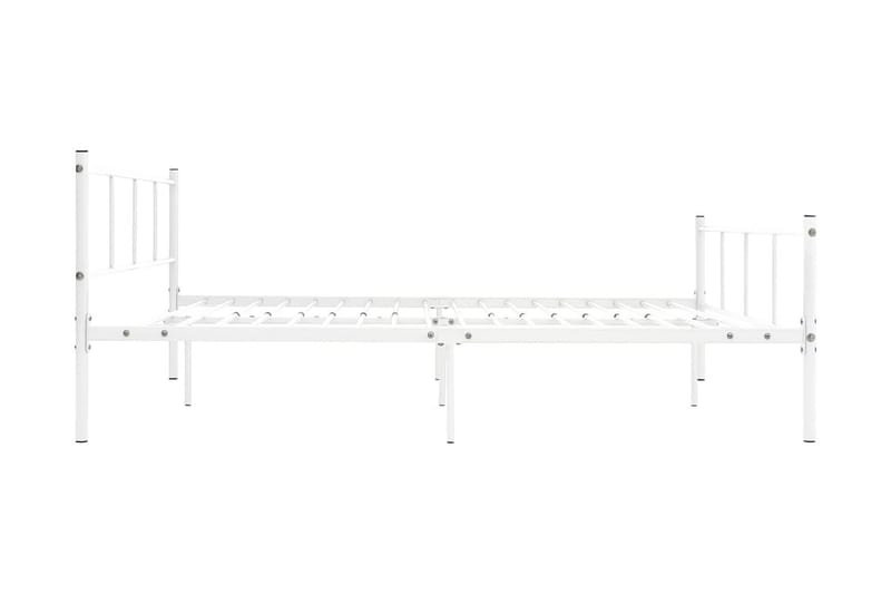 Sängram vit metall 120x200 cm - Vit - Möbler - Sovrum - Sängram & sängstomme