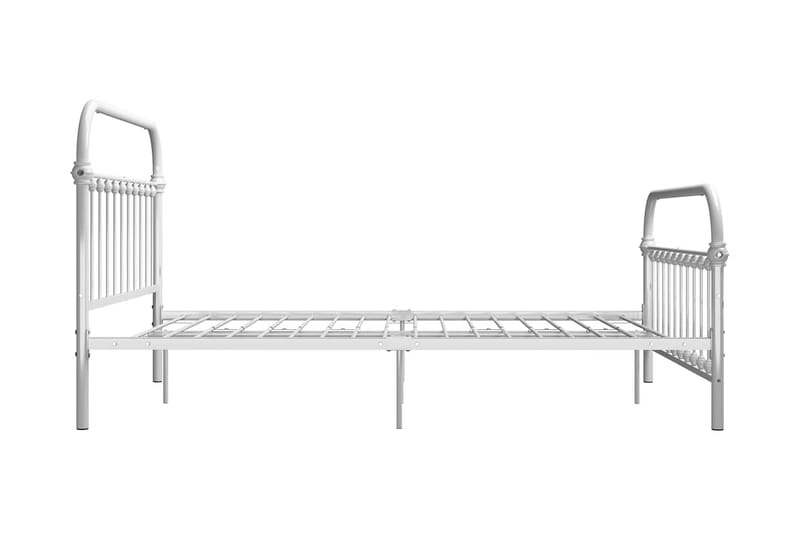Sängram vit metall 140x200 cm - Vit - Möbler - Sovrum - Sängram & sängstomme