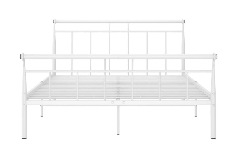 Sängram vit metall 140x200 cm - Vit - Möbler - Sovrum - Sängram & sängstomme
