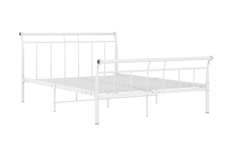 Sängram vit metall 140x200 cm - Vit - Möbler - Sovrum - Sängram & sängstomme