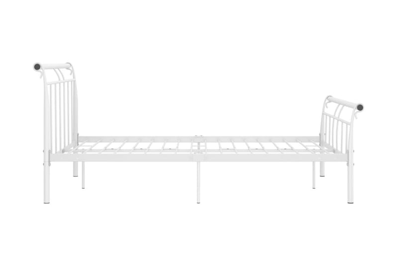 Sängram vit metall 140x200 cm - Vit - Möbler - Sovrum - Sängram & sängstomme
