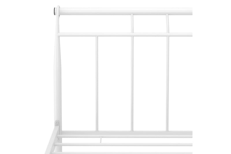 Sängram vit metall 140x200 cm - Vit - Möbler - Sovrum - Sängram & sängstomme