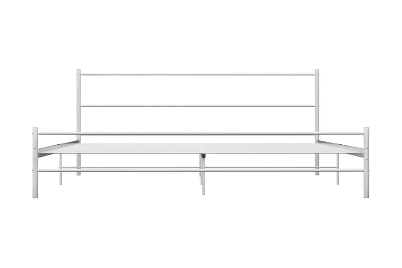 Sängram vit metall 180x200 cm - Vit - Möbler - Sovrum - Sängram & sängstomme
