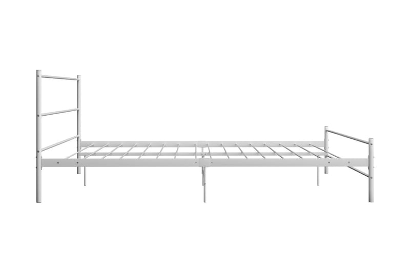 Sängram vit metall 180x200 cm - Vit - Möbler - Sovrum - Sängram & sängstomme