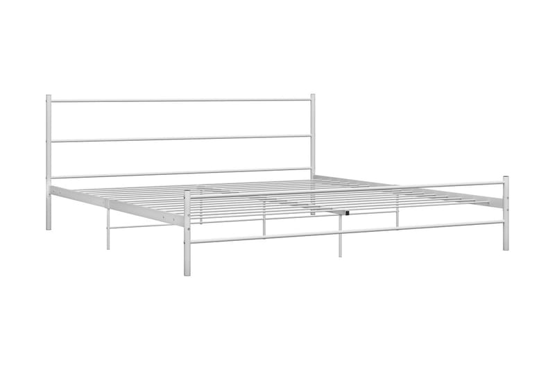 Sängram vit metall 180x200 cm - Vit - Möbler - Sovrum - Sängram & sängstomme