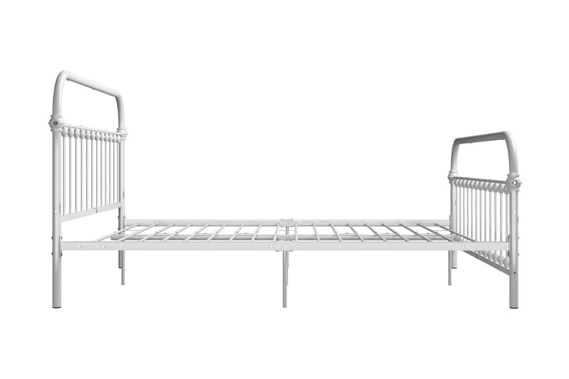Sängram vit metall 180x200 cm - Vit - Möbler - Sovrum - Sängram & sängstomme