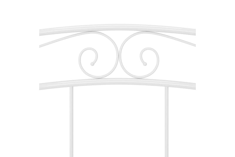 Sängram vit metall 200x200 cm - Vit - Möbler - Sovrum - Sängram & sängstomme