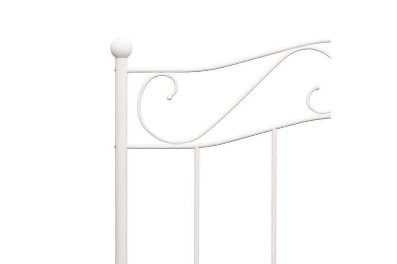 Sängram vit metall 90x200 cm - Vit - Möbler - Sovrum - Sängram & sängstomme