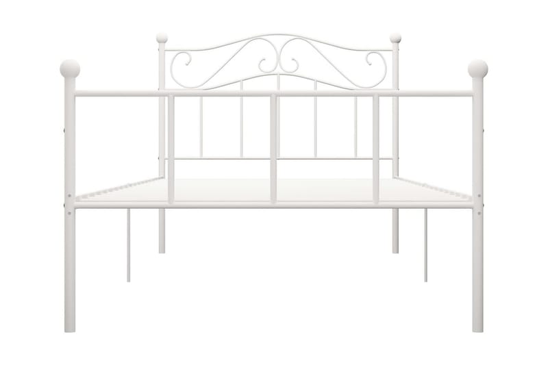 Sängram vit metall 90x200 cm - Vit - Möbler - Sovrum - Sängram & sängstomme