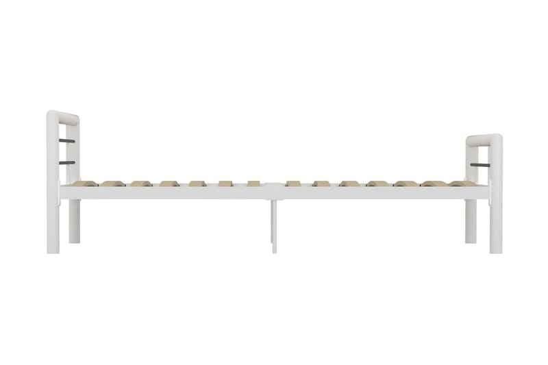 Sängram vit och svart metall 90x200 cm - Vit - Möbler - Sovrum - Sängram & sängstomme