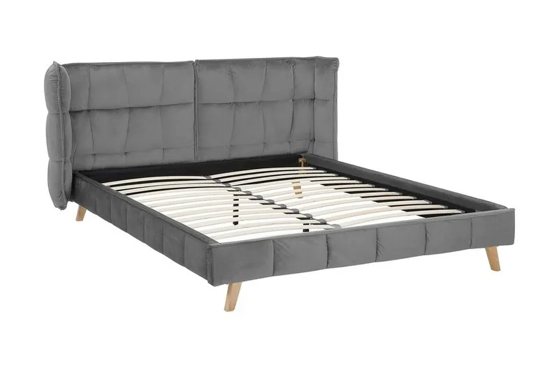Senlis Dubbelsäng 160 200 cm Grå  Grå - Grå - Möbler - Sovrum - Sängram & sängstomme