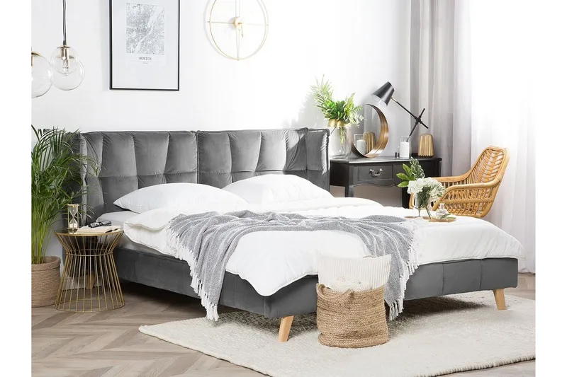 Senlis Sängram 180x200 cm  Grå  Grå, Grå