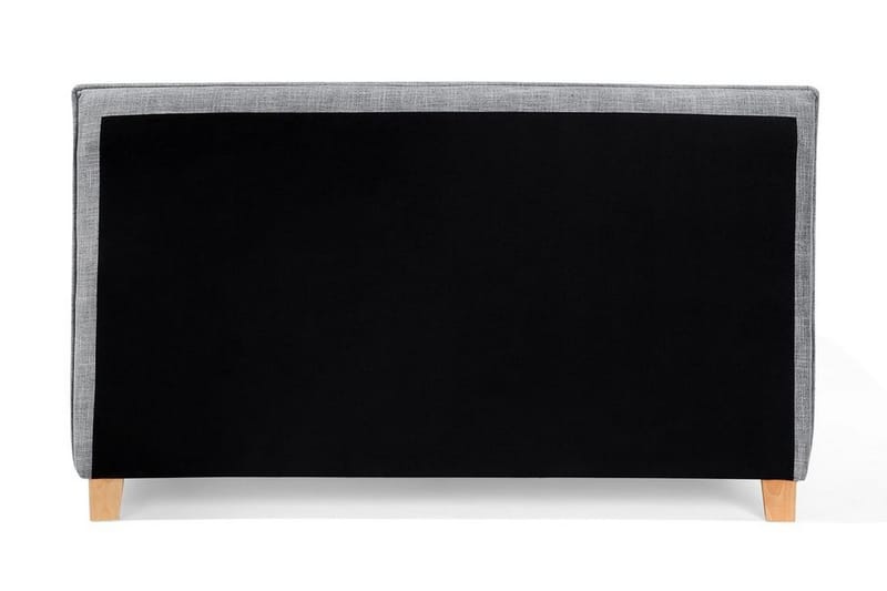 Sennez Komplett Sängpaket – Dubbelsäng 160x200 cm i Tyg med Sänggavel + Bäddmadrass - Grå - Möbler - Sovrum - Sängram & sängstomme