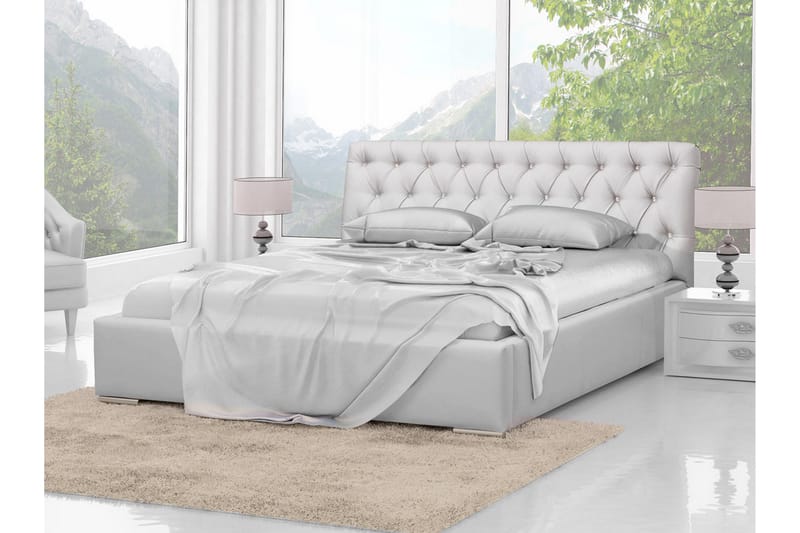 SKJELLESVIK Sängram 180x200 Vit - Vit - Möbler - Sovrum - Sängram & sängstomme