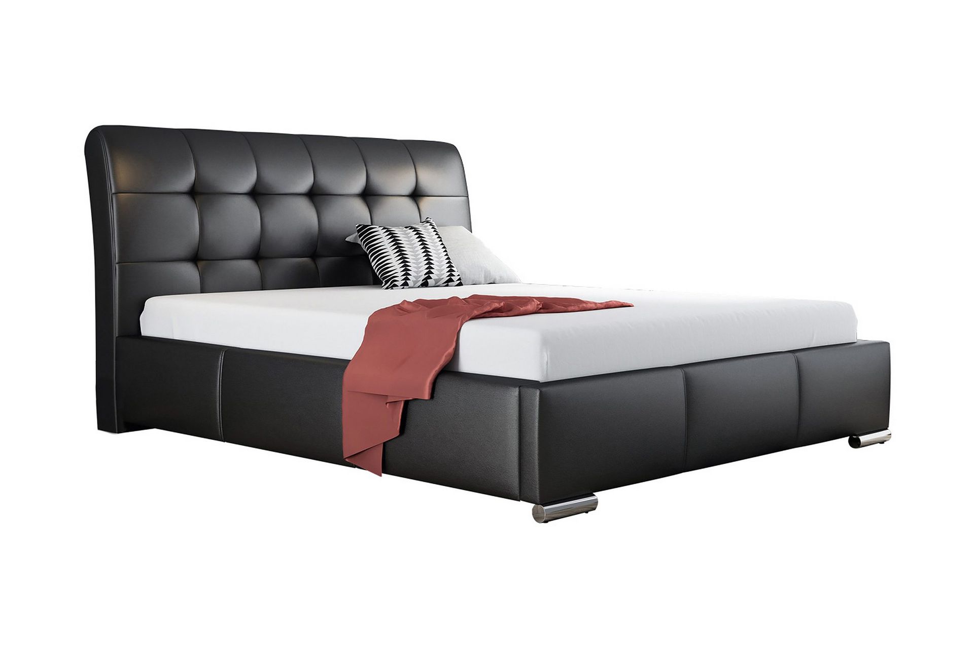 stavanger sängram med förvaring 160x200  svart - svart