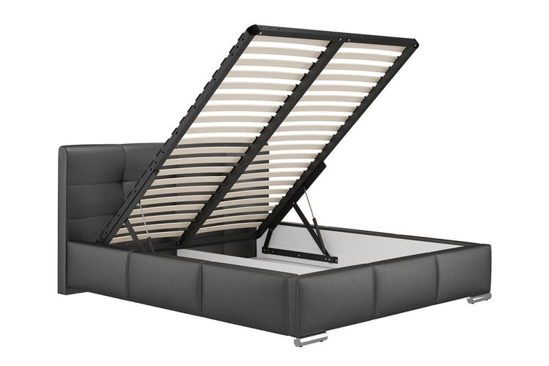 Strandrud Säng 140x200  Svart - Svart - Möbler - Sovrum - Sängram & sängstomme