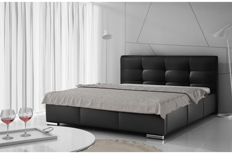 Strandrud Säng 160x200 cm - Svart - Möbler - Sovrum - Sängram & sängstomme