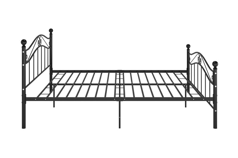 Sängram svart metall 160x200 cm - Svart - Möbler - Sovrum - Sängram & sängstomme