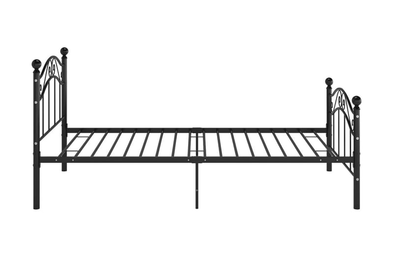 Sängram svart metall 90x200 cm - Svart - Sängram & sängstomme