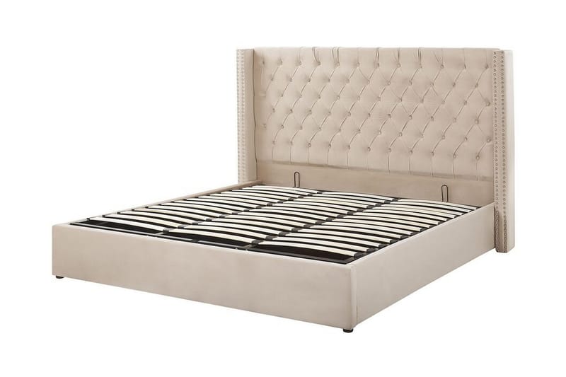 Tajueco Dubbelsäng 180x200 cm - Beige - Möbler - Sovrum - Sängram & sängstomme