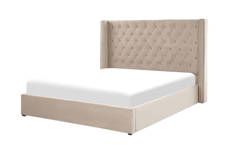 Tajueco Dubbelsäng 180x200 cm - Beige - Möbler - Sovrum - Sängram & sängstomme