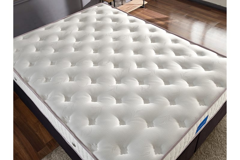 TROYTOL Sängram Dubbel med Sänggavel 140x190 cm Svart - Möbler - Sovrum - Sängram & sängstomme