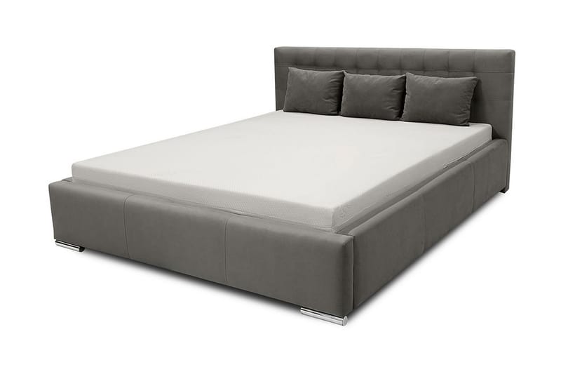 Vento Sängram med Förvaring 140x200 - Grå - Möbler - Sovrum - Sängram & sängstomme