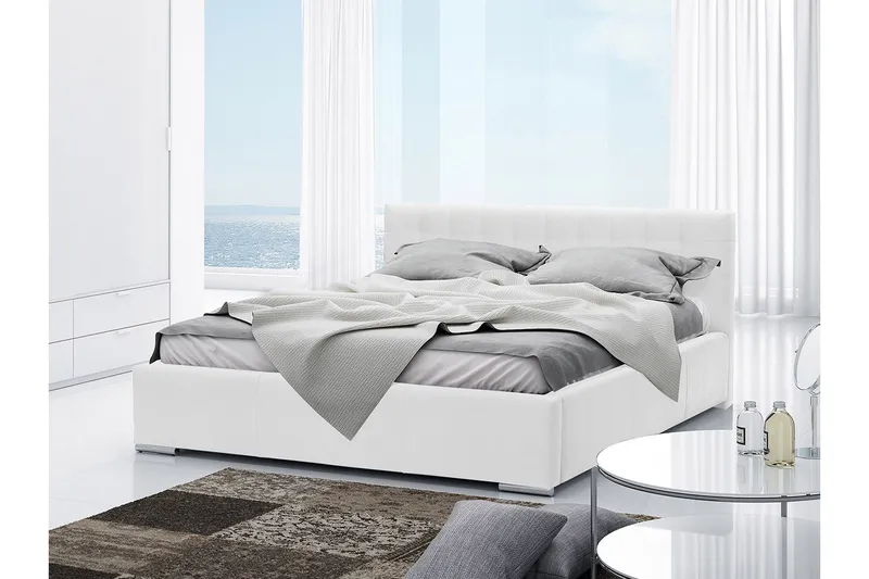 Vento Sängram med Förvaring 140x200 - Vit - Möbler - Sovrum - Sängram & sängstomme