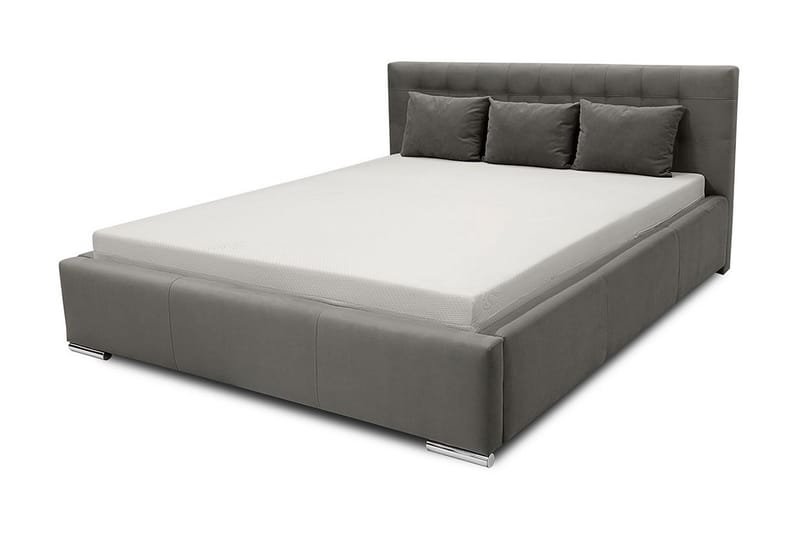 Vento Sängram med Förvaring 180x200 - Grå - Möbler - Sovrum - Sängram & sängstomme