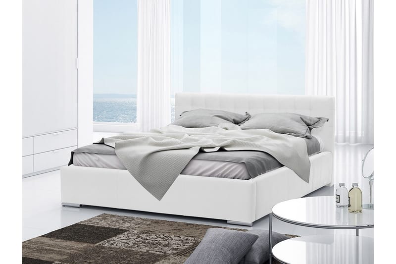 Vento Sängram med Förvaring 180x200 - Vit - Möbler - Sovrum - Sängram & sängstomme