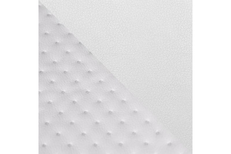 Veslbu Komplett Sängpaket 160x200 cm i Konstläder med Förvaring och Sänggavel + Bäddmadrass - Vit - Möbler - Sovrum - Sängram & sängstomme
