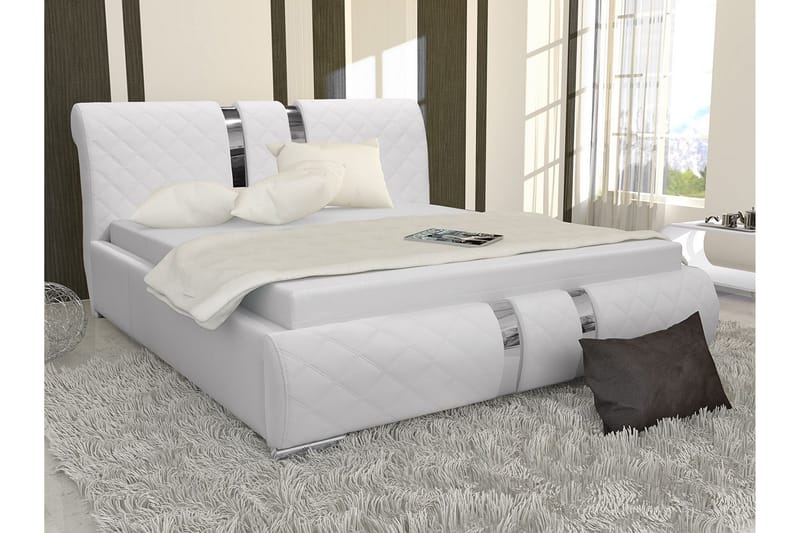 Veslbu Sängram 140x200  Vit - Vit - Möbler - Sovrum - Sängram & sängstomme