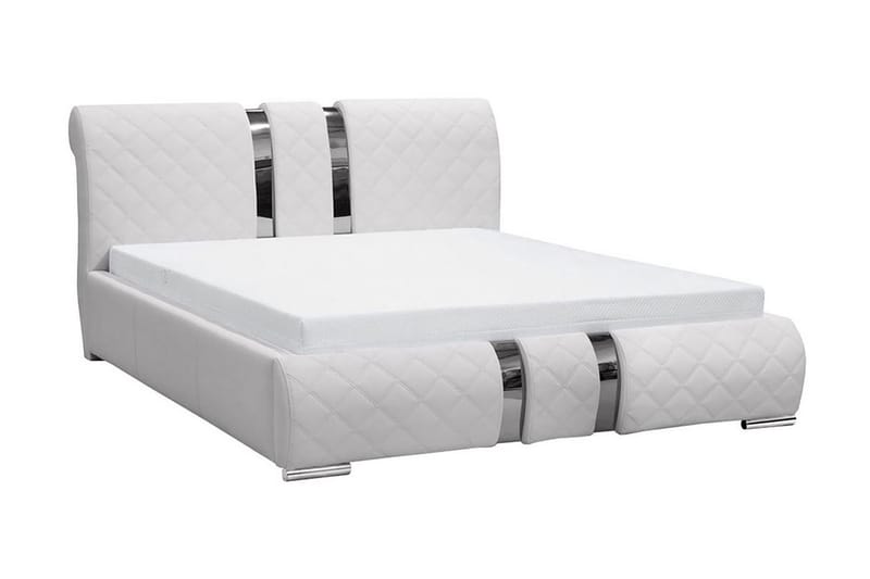 Veslbu Sängram 140x200  Vit, Vit