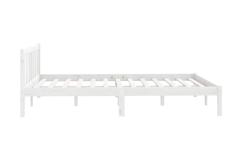 Sängram vit massiv furu 120x190 cm UK liten dubbel - Vit - Möbler - Sovrum - Sängram & sängstomme