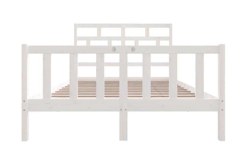 Sängram vit massivt furu 120x200 cm enkelsäng - Vit - Möbler - Sovrum - Sängram & sängstomme
