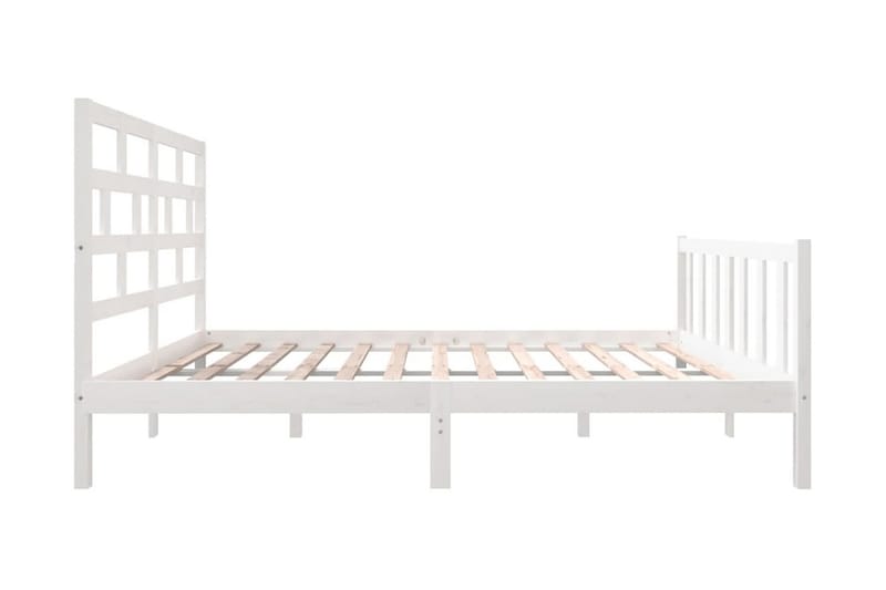 Sängram vit massivt furu 120x200 cm enkelsäng - Vit - Möbler - Sovrum - Sängram & sängstomme