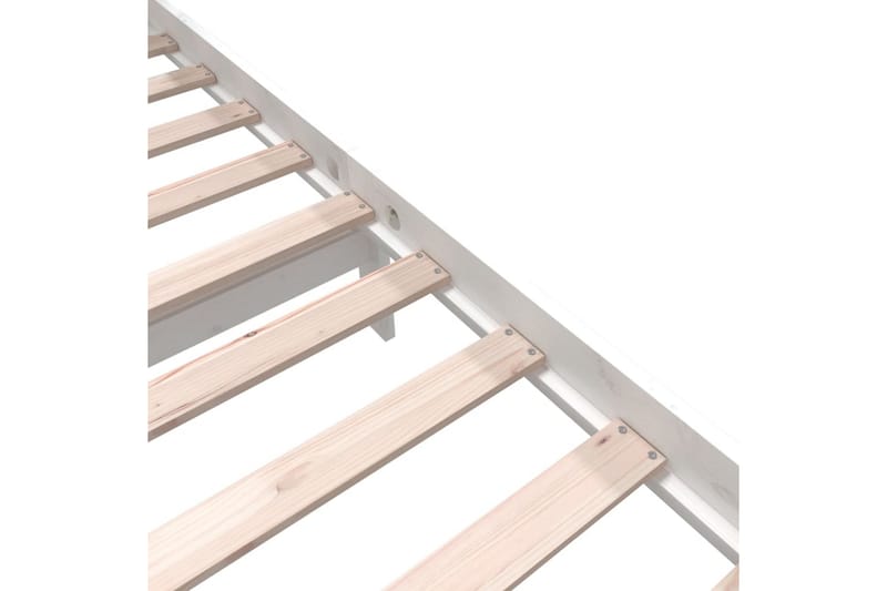 Sängram vit massivt furu 120x200 cm enkelsäng - Vit - Möbler - Sovrum - Sängram & sängstomme