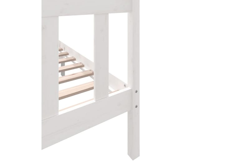Sängram vit massivt furu 120x200 cm enkelsäng - Vit - Möbler - Sovrum - Sängram & sängstomme
