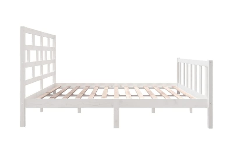 Sängram vit massivt furu 135x190 cm 4FT6 - Vit - Möbler - Sovrum - Sängram & sängstomme