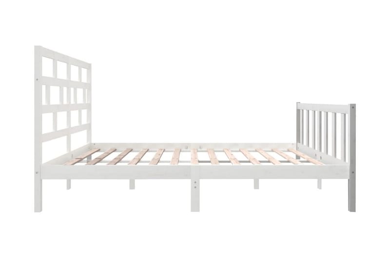 Sängram vit massivt furu 150x200 cm 5FT - Vit - Möbler - Sovrum - Sängram & sängstomme
