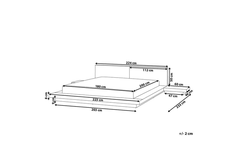 ZEN Dubbelsäng 180|200 cm - Möbler - Sovrum - Sängram & sängstomme
