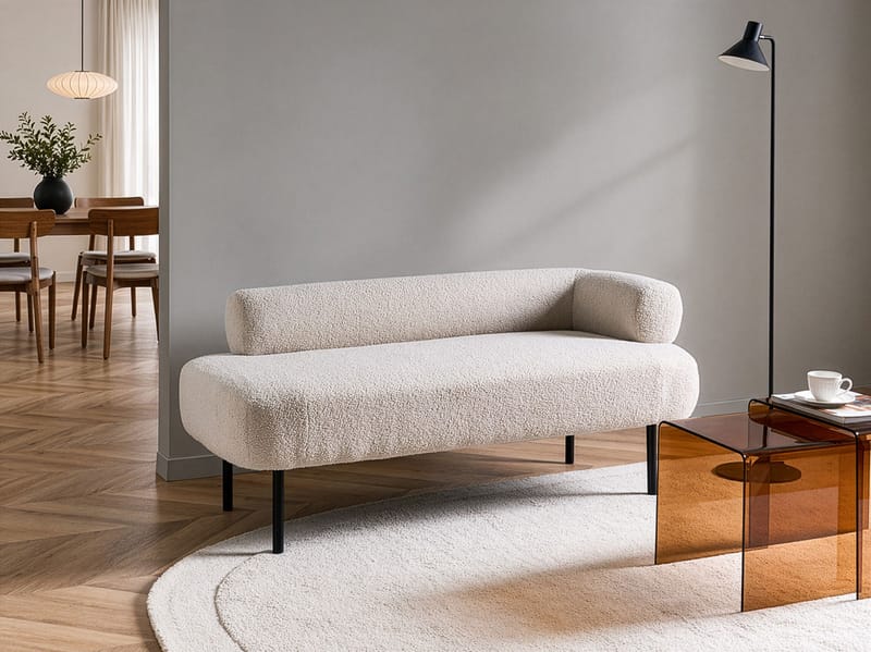 Schäslong Mirmande Högervänd - Off-White - Möbler - Sovrum - Dagbäddar